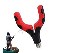 Fishing Rod Rest - 1.97x2.76 inches Rod Butt Rests Gripper | Sturdy V Head Holder Pod Support Stand | Non Slip Silicone Feeder Pole Grip | European Carp Fork Accessories for Bank Fishing