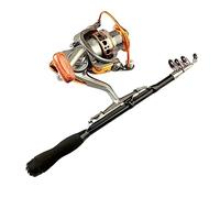 Fishing Rod Retractable Fishing Rod Bass Hard Bait Casting Mini Portable Rod with Reel Fishing Tackle Tools 1.0m~2.1m Telescopic Fishing Pole
