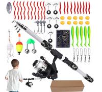 Fishing Rod Set for - Junior Fishing Equipment - For Groups Camping Beach Park Birthday Freshwater Freshwater Lakes Rivers