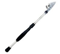 Fishing Rod Spinning Baitcasting Telescopic Fishing Lure Rod Carbon Fiber Portable 1.6M 1.8M 2.1M 2.4M Portable Fishing Tools Spinning Rod(WHITE,2.4m)