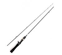 Fishing Rod Telescopic Fishing Rod 1.8m Test Carbon Fiber Carp Casting Pole Portable Baitcasting 2 Section(Dark Grey)
