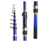 Fishing Rod Telescopic Rock Fishing Rod Spinning Fly Carp Feeder Carbon Fiber Pesca 2.7M .4M .1M 1.8M .5M Mini Travel Reel Seat(BLUE,1.5M)