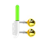 Fishing Rod Tip Light with, LED Alarm Alert for Night Fishing, Clip On Glow Stick for Pole Tips, Smart Light for Trout Catfish, Strike Alert, Fishing Light Kgj376 (Green, One Size)
