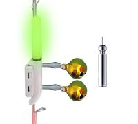 Fishing Rod Tip - PVC, Universal Size Glow Stick Holder Fish Alert Clip High Sensitivity | Night Visible Bite Indicator Rechargeable FishingRod Light For Night Fishing, Professional Anglers