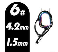 Fishing Rod Tip Top Eye Ring Ceramic Replacement Part for Rod Guide Functionality and Structural Integrity (1.2mm inner diameter)