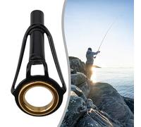 Fishing Rod Tip Top Guide Ring Stainless Steel Frame with Wear-Resistant Ceramic Line Protector for Rod Building Repair Parts and Casting Pole Eye Loop(3.2mm)