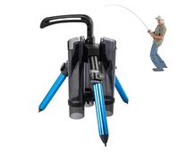 Fishing Rod Tripod Stand - Durable Aluminum Alloy Holder Portable Storage Organizer for 3 Rods | Adjustable Floor Stand for Boats, Yachts, Outdoor Fishing Adventures, Foldable