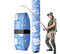Fishing Rod Wrap, Sou-rcing Map Heat Shrink Tube, Fishing Rod Sleeves, Compact and Travel Ready, Non-Slip Comfortable Grip, 150x2.5x1.8cm, for Outdoor Travel