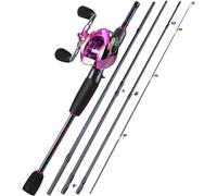 Fishing Rods 1.8m-2.4m Carbon Fibre Lure Left And Right Hand Casting Reel Tackle Combo Set Telescopic Fishing Rods(2.1m and Left Hand)
