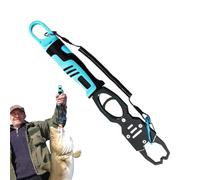 Fishing Scale Grabber, Fish Lip Gripper | Bass Holder Hook Remover Caught | Swivel Fishing Accessories with a Non-Slip Handle with Carabiner and Anti-Lost Rope for the Lake Sea River Pi
