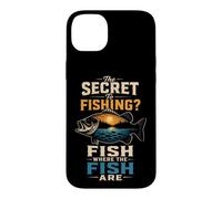 Fishing Secret Fish Where They Are Funny Angler Bass Gift Case for iPhone 14 Plus