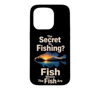 Fishing Secret Fish Where They Are Funny Angler Bass Gift Case for iPhone 15 Pro