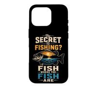 Fishing Secret Fish Where They Are Funny Angler Bass Gift Case for iPhone 16 Pro