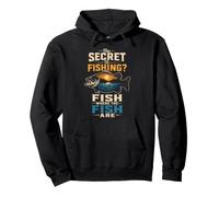 Fishing Secret Fish Where They Are Funny Angler Bass Gift Pullover Hoodie