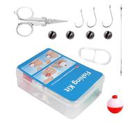 Fishing Set | Complete Set 24 Pieces, Fishing Terminals, for Shore Pier River Stream Pond Lake Perch Trout Catfish