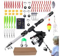 Fishing Set for Boys - Beginner Fishing Rod Kit - Toddler Rod Set | for Groups Camping Beach Park Birthday Freshwater Freshwater Lakes Rivers