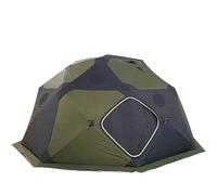 Fishing Shelter Insulated Ice Fishing Shelter, Camping Tent For Winter, 8-10 Person(Army Green Black)