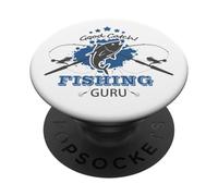 Fishing shirt Fisherman Gifts For Fishing Guru Fish Dad PopSockets Adhesive PopGrip