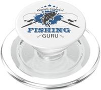 Fishing shirt Fisherman Gifts For Fishing Guru Fish Dad PopSockets PopGrip for MagSafe