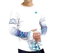 Fishing Shirt for Men Long Sleeve Rash Vest Mens UPF 50+ Fishing T Shirts for Men Swimming Tops Quick Dry Lightweight Breathable XL White Purple