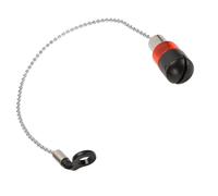 Fishing Signal Reminder Tool, Reliable Bite Indicator with Soft Chain for Night Fishing Adventures, Weather-Resistant ABS and Steel, 1 Unit (Red)