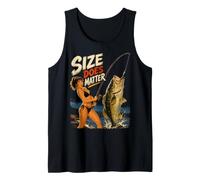 Fishing Size Does Matter Big Bass Angler Humor Tank Top
