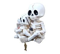 Fishing Skeleton Statue, Halloween Decorations Skull Statue, Resin Patio Sculpture Decor, Weather-Resistant And Hand-Painted, Compact And Sturdy Build, 1 Piece For Garden Fence Pond Pool Bookshelf