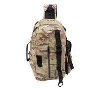 Fishing Sling Tackle Bag Rainproof and Lightweight with Multiple Compartments for Fishing Trips and Outdoor Fun Nylon Material (Khaki)