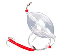 Fishing Slip Cast Spin Floats - Clear Bobber, Oval Bubble Floats | Weather-Resistant Fly Fishing Floats, Fishing Corks, Fishing Accessories for Beginners, Professionals, Lake, River, Coast, Pond