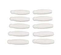Fishing Soft Bait Artificial Bee Pupa Potato Lure 10Pcs PVC Elastic Bite Resistant Realistic Shape Salt Added Long Cast Lures for Ocean Lake River Fishing 6cm 8g (White)