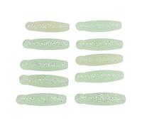 Fishing Soft Bait Artificial Bee Pupa Potato Lure PVC Elastic Bite Resistant Realistic Shape Long Cast Add Salt Lures for Ocean Boat Fishing Lake River 10Pcs 6cm 8g (Luminous model)