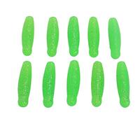 Fishing Soft Bait Artificial Bee Pupa Potato Lure PVC Elastic Bite Resistant Realistic Shape Salt Added Long Cast Lures for Ocean Lake River Fishing 10Pcs 6cm 8g (Green)