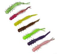 Fishing Soft Baits 20pcs, 4 5cm Worm Lures with Spiral Tail for Effective Fishing (7)