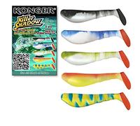 Fishing Soft Lures Baits Kopyto Shad Grub 11cm 4'' Jig Heads Pike Tackle Perch (VA01- Mix05 5pcs Killer Shadow 11cm 13g Konger)