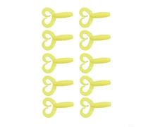 Fishing Soft Lures Set 10pcs Twin Tail Grub, 70mm, 4 3g Bait for Effective Trout Fishing in Various Waters (Yellow)