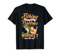 Fishing Solves Most Of My Problems Whiskey Does The Rest T-Shirt