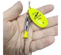 Fishing Spinner Lure Long C Cast Salmon Sea Trout Pike Bullet Flying Silver Bass Yellow Red Silver Big Spoon Casting Mackerel Quality Fast Sinking Bright Body River Shiny