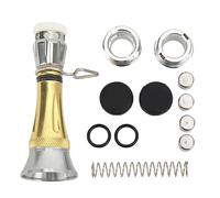 Fishing Spinning Reel Stand DIY Reel Balancer Fishing Tackle Tool Premium Metal Material Universal Dual Interface for Anglers Fishermen Replacement Parts (Yellow)