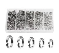 Fishing Split Rings, Split Rings for Fishing Lures, 200 Pieces, Heavy Duty Split Ring, Heavy Duty Fishing Split Rings, Double Circle Split Rings for Connecting