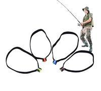 Fishing Spool Band - Multifunction Tippet Rings | 4 Piece Portable Elastic Gadget Threader Wire Leader Tenders for Carp Catfish Trout Bass Spooling Tackle Outdoors Saltwater Freshwater