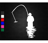 Fishing sport vinyl decal sticker car van wall window bedroom (20cm)