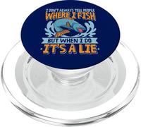 Fishing Spot I Don't Always Tell People Where I Fish Angler PopSockets PopGrip for MagSafe