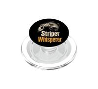 Fishing Striper Whisperer Vintage Angler Gift PopSockets PopGrip for MagSafe