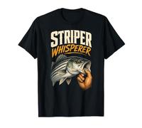 Fishing Striper Whisperer Vintage Angler Gift T-Shirt