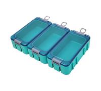 Fishing Tackle - 3-Piece Storage Case Set | Glow in the Dark Portable Holder | Compact Sorting Container for Hooks, Needles, Jewellery, Multipurpose Component Storage, According to