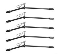 Fishing Tackle 5Pcs Anti Feeder Boom Spacer with Snaps for Better Presentation (9cm)