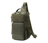 Fishing Tackle Backpack - Large, ţary Waterproof Sling Gear Bag, Green Camouflage Rod Storage,Carrier Case Hunting Hiking | Durable Outdoor Equipment Organizer Multi Pocket Travel Use