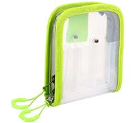 Fishing Tackle Bag - Clear Waterproof Organizer, Protective Hook Cover, Heavy Duty Gear Pouch | Top and Bottom Sections Combined with Fisherman, Beginner Enthusiast, Travel Double Layer