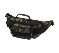 Fishing Tackle Bag, Multi-Compartment Chest Bag, Sling Gear Bags, Lightweight & Waterproof, Sturdy Oxford Nylon (Black/Green), Perfect for Outdoor Adventures