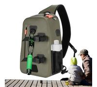 Fishing Tackle Bag - Waterproof 9.5 L Sling Backpack 37 x 23 x 14 cm | Lightweight Fishing Gear Chest Pack with Multi Pocket Storage for Lures Tools and Accessories | Fishing Bag for Camping